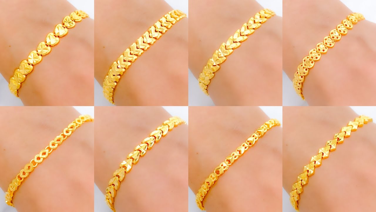 Buy Simple Light Weight Daily Use Office Wear Thin Gold Bangles – Welcome  to Rani Alankar