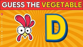 Guess The Vegetable Quiz | Test Your Veggie Knowledge | Fun Brain Game for Kids | Little Mindset