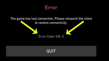 Valorant - The Game Has Lost Connection. Please Relaunch The Client To Restore - Error Code VAL 5