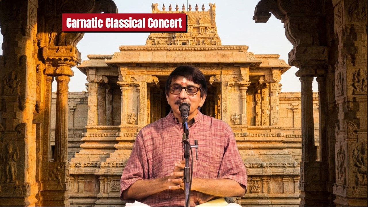 AMAZING Carnatic Classical Music with the Incredible Thamarakkad Krishnan Namboothiri!
