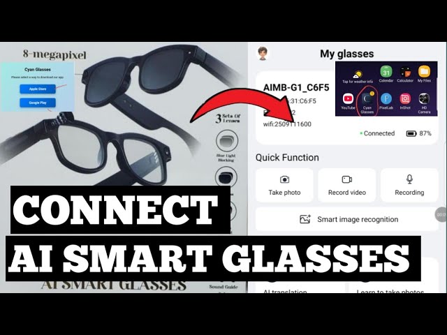 Aimb-G1 Smart Glasses With Camera