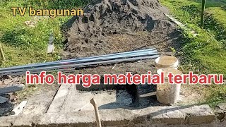 Price information for building materials: sand, cement, red brick, ceramics