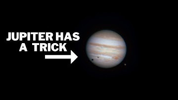 See Moons Casting a Shadow on Jupiter!