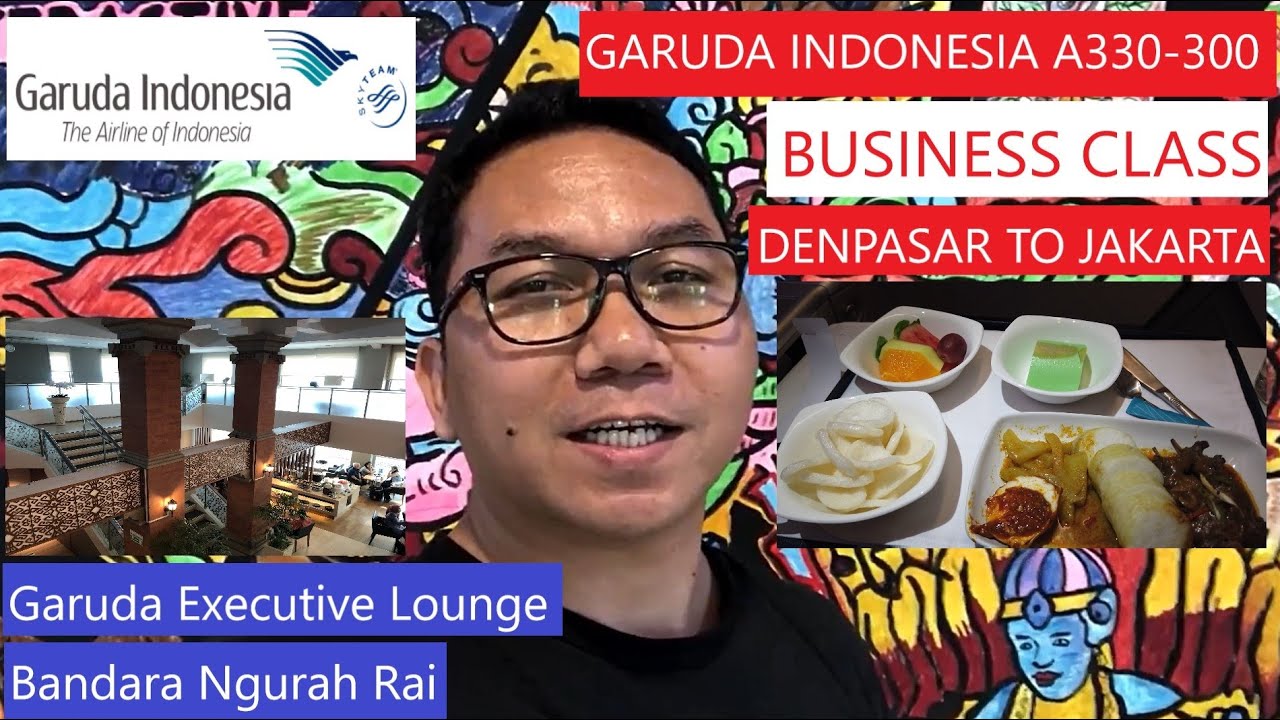 Garuda Indonesia Business Class A330-300ER | GA419 From Denpasar To Jakarta
