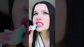 Trying EYE candy 👁️👄👁️ Nadina Ioana #asmr #asmrsounds #food