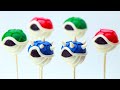 MARIO KART 8 KOOPA SHELL CAKE POPS - NERDY NUMMIES