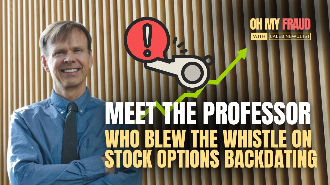 Meet the Professor Who Blew the Whistle on Stock Options Backdating