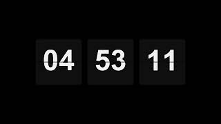 ⏰ 5 Hour Minimalist Flip Clock Timer | Deep Focus & Study Ambient Music (4K) screenshot 3