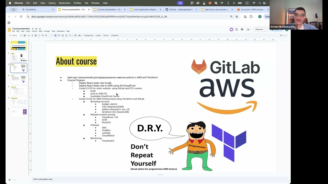 DevOps 01 Workshop #1: Node.js на AWS — S3, CloudFront, Route53, Terraform і GitLab CI з нуля