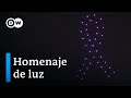 Homenaje con drones en Madrid