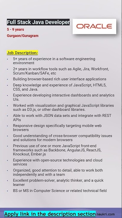 Oracle | Java | Developer | Full Stack #shorts #ytshorts - YouTube