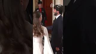 لحظة وصول الأميرة إيمان وزوجها  الى قصر زهران