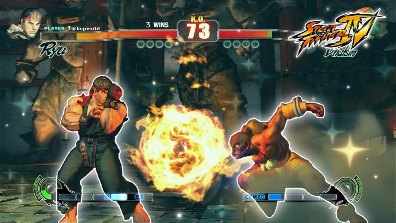 Рю против Дхалсима (наивысший уровень сложности) | Street Fighter IV