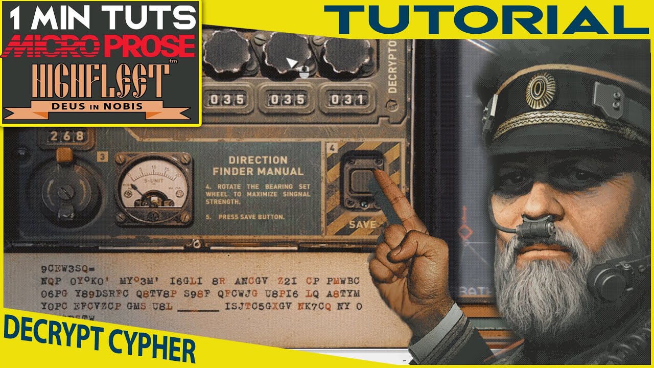 HighFleet How To Decrypt Cypher Without ANY Code | 1 minute tuts HighFleet Tutorial