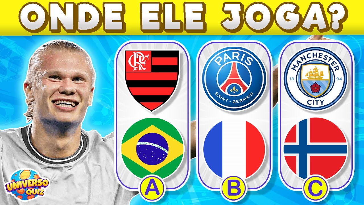 Quiz de Futebol - Você consegue adivinhar o jogador pelos times