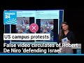 No this doesnt show robert de niro confronting propalestinian protesters  france 24