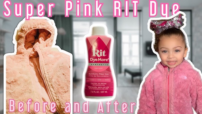 Rit DyeMore Synthetic Super Pink - with NO HANDS + NO BOILING