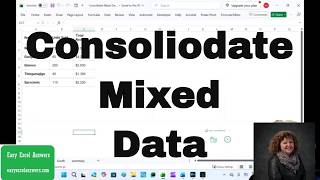 How to Consolidate Mixed Data Across Excel Sheets