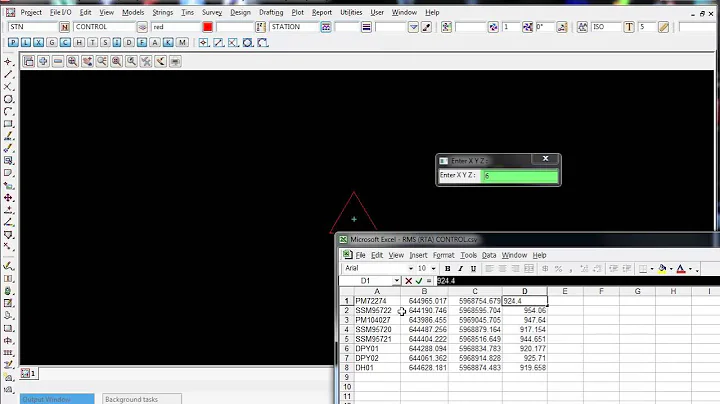 12d Model Survey - 1.0 Importing Survey Control - Keying Data In