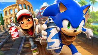 Sonic Boom Dash 🆚 Subway Surfers Rome Map Comparison screenshot 1