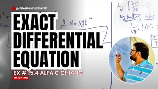 4-Step Procedure to Solve Exact Differential Equation (Ex#15.4,Q#2)