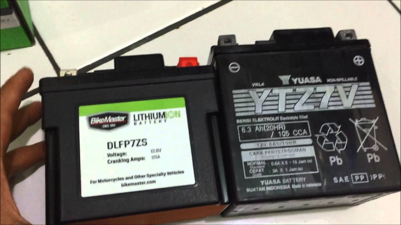 Battery aki  accu Bikemaster DLFP7S to Nmax  YouTube