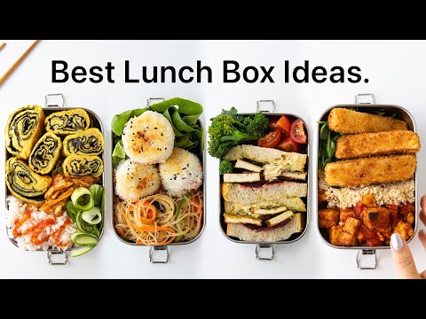 Must Try Lunch Box Ideas for work  school - vegan bento