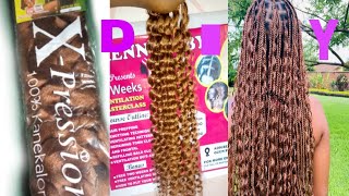 How to curl your Braiding hair for goddess braid
