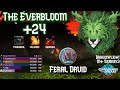 M24 everbloom  feral druid  326k overall no aug  dragonflight season 3  wow 102