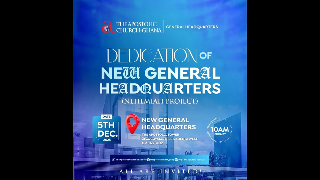 Dedication of the new General Headquarters