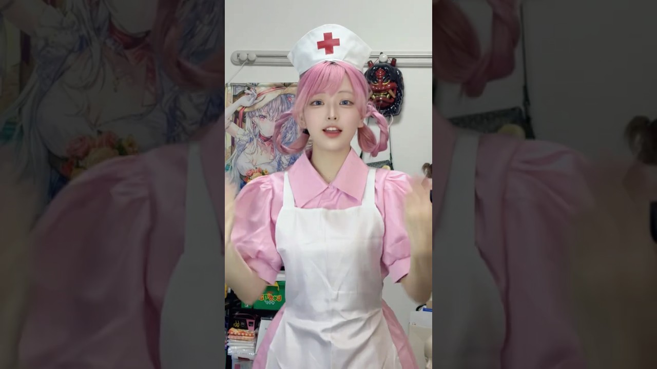 ポケモンパークカントー行きたすぎて ジョーイさんになった＃ #コスプレ ジョーイさんコスプレ#pokepark #ポケパーク ＃ポケモン#yomiuriland