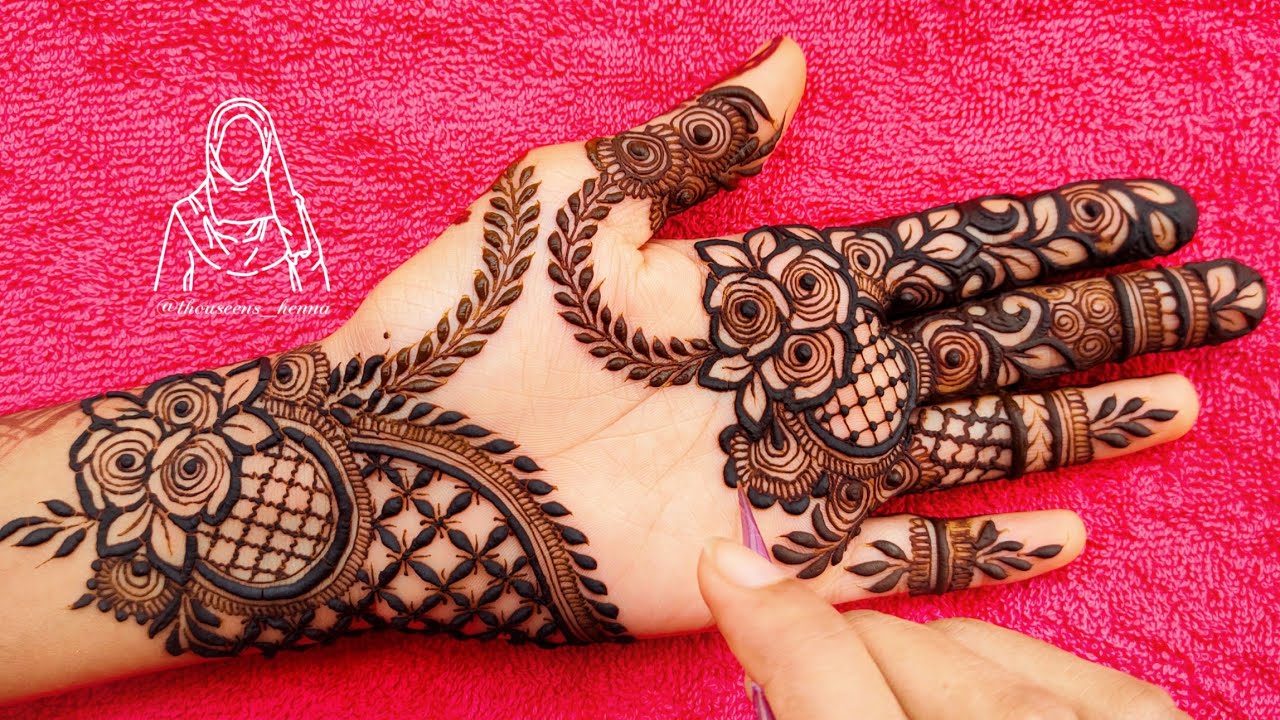 Latest Gorgeous Simple Dubai Style || Engagement Henna Design ...