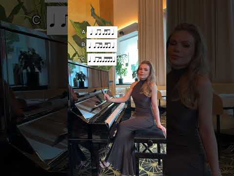 Guess the right rythm! Follow for more music theory 🧚♀️ #musictheory #rythm #musicpractice