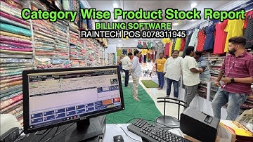 Category Wise Stock report Raintech POS Billing software  Billing Software