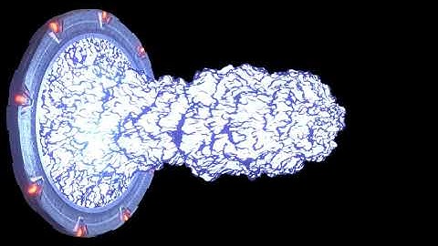 Blender Animation Stargate SG1 Dial Sequence And Kawoosh