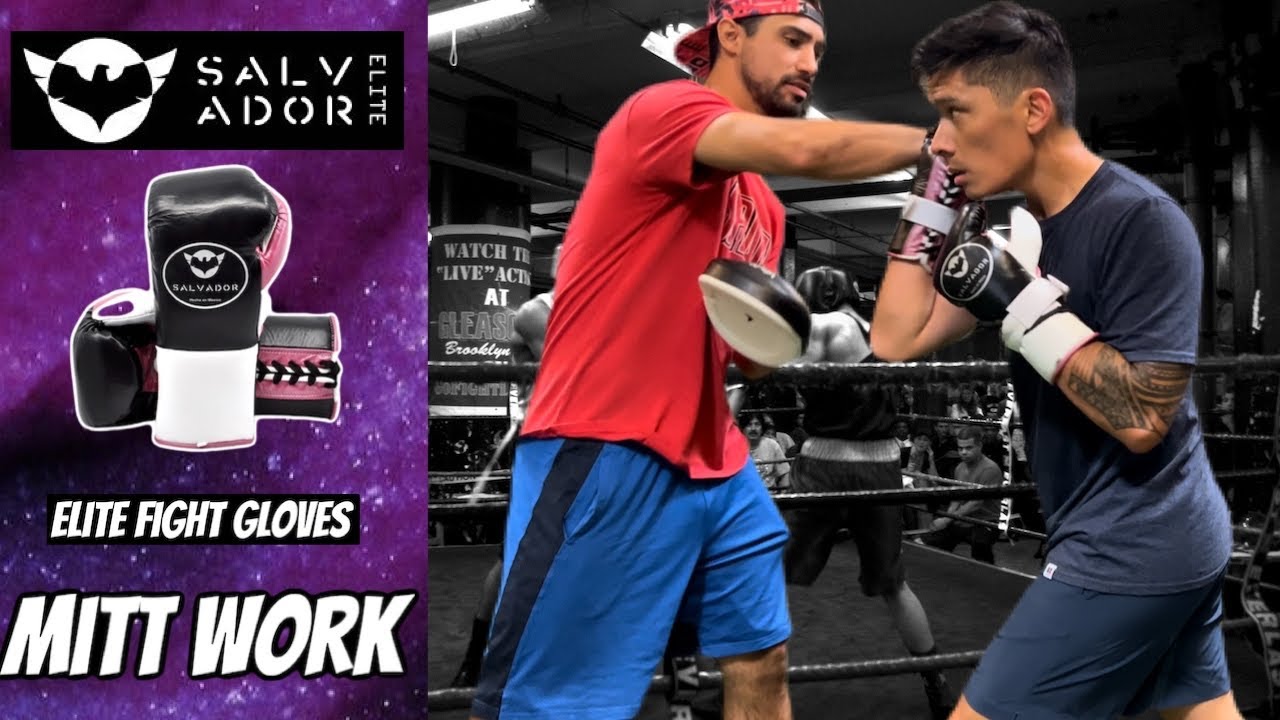 BOXING MITT WORK- Salvador Elite Pro Fight Gloves - YouTube