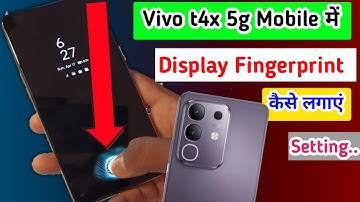 How to display fingerprint lock in vivo t4x 5g me setting//indispey fingerprint lock in vivo t4x 5g