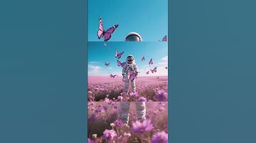 astronaut with pink butterflies 🦋😍🦋 #shorts #viral #video #shortvideo