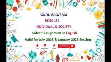 BEGC 131 SOLVED ASSIGNMENT in English | BEGC 131 Solved Assignment in English July 2025 & Jan 2026