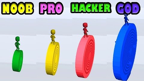NOOB vs PRO vs HACKER vs GOD IN LAYERS ROLL GAME Android gameplay