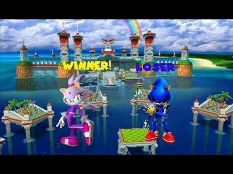 Mario And Sonic At The London 2012 Olympic Games Metal Sonic Loses To Blaze In Dream Fencing