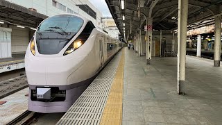 【ミュージックホーン＋空笛と警笛2発あり！】E657系K8編成 9443M 常磐線集約臨時列車 ミュージックホーン＋空笛鳴らし警笛2発鳴らしながら上野駅を発車するシーン