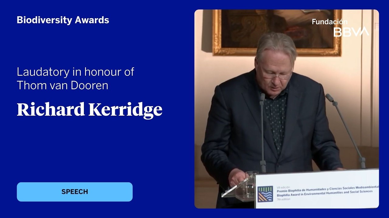 Laudatory speech by Prof. Richard Kerridge