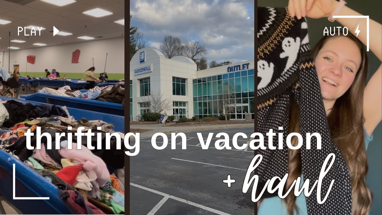 Thrifting At The Bins On Vacation + Thrift Haul Goodwill Outlet