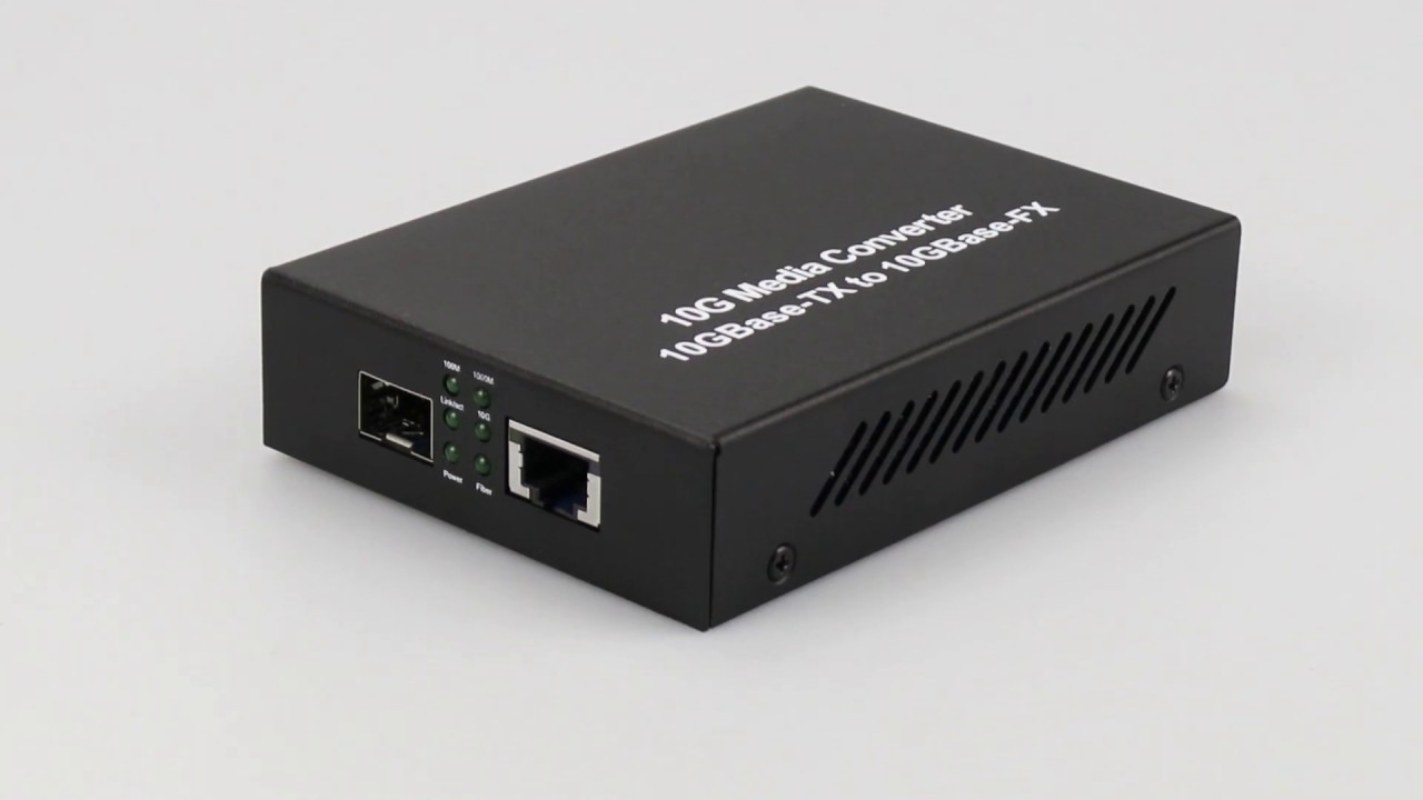 10G Fiber media converter YouTube