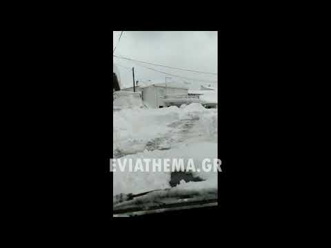 Eviathema.gr - Μήδεια - Βόρεια Εύβοια το χιόνι έφτασε εως 2 μέτρα