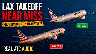 LAX Near Miss: Two Airliners on a Collision Course — Pilot Error or ATC Mistake REAL ATC.