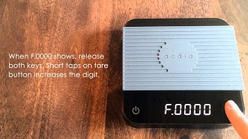 Acaia Scale: Updating Your Firmware