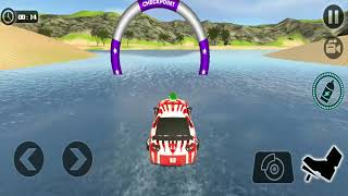 Floating Water Surfer Car Driving - Beach Racing | floating water car 2021 #L1 screenshot 3