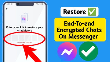 How To Reset End-To-end Encrypted Chat Pin Code On Messenger | Forgot Messenger Pin Code